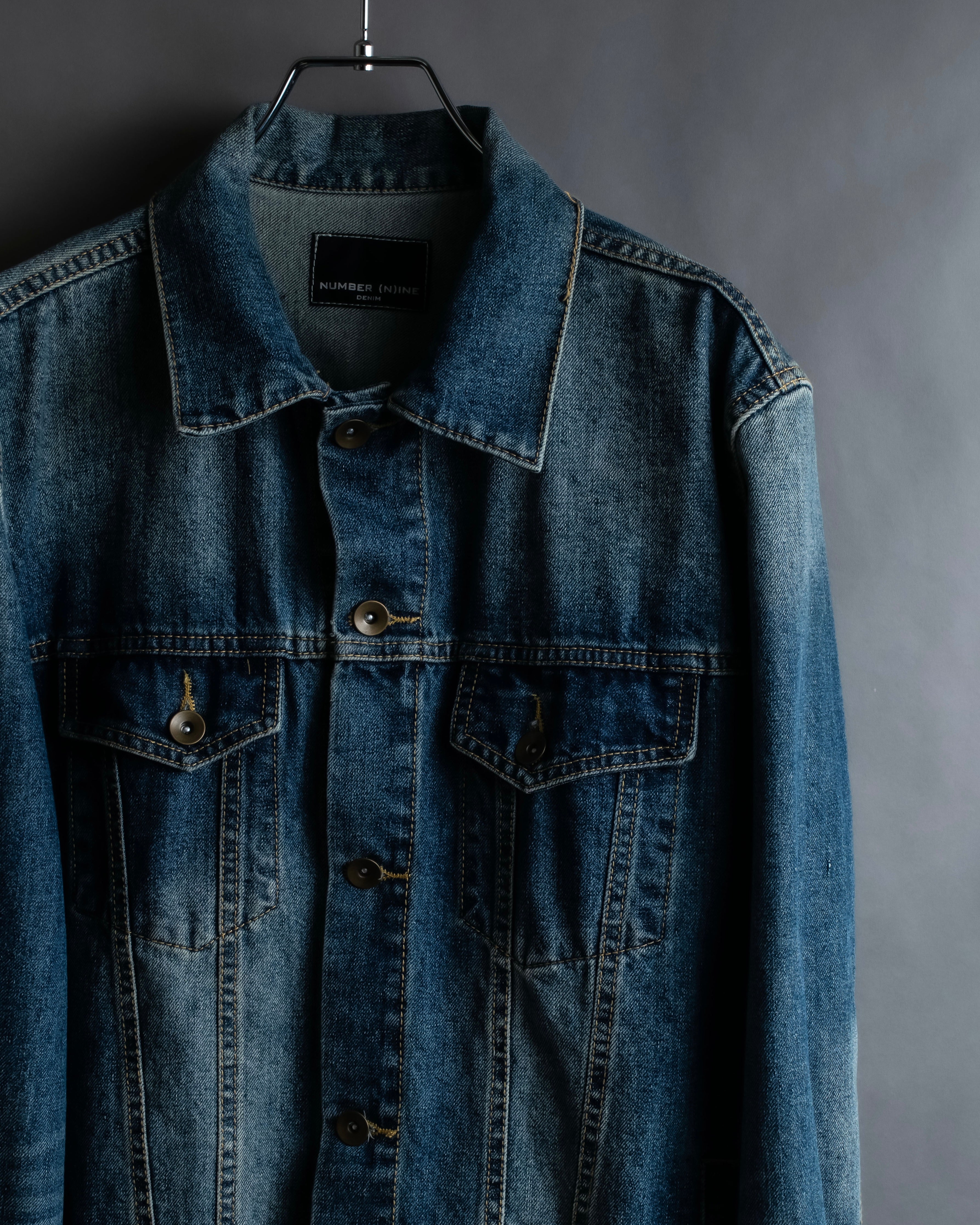 "NUMBER (N)INE" Vintage washed denim jacket