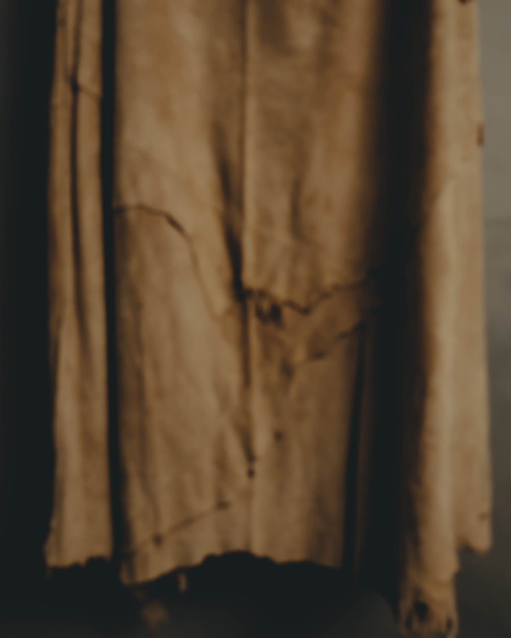 “DOLCE&GABBANA” 1999-2003 Distressed suede patchwork maxi skirt