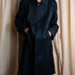 "BURBERRYS" Cotton polyester twill long length stand collar coat