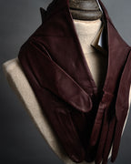 “Christian Dior” 1980’s-90’s Bow detailed leather gloves