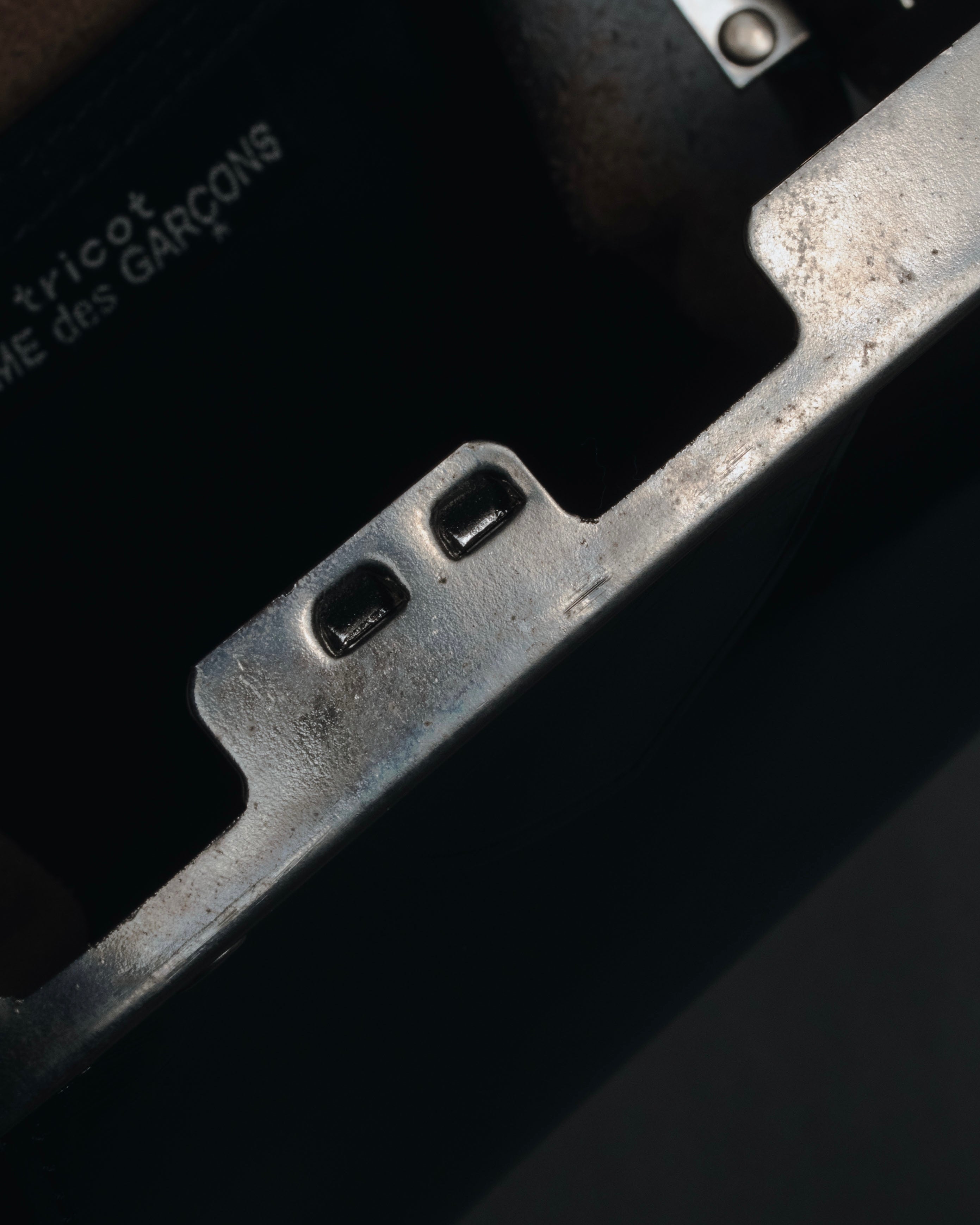 "tricot COMME des GARÇONS" Structured kiss-lock leather shoulder bag