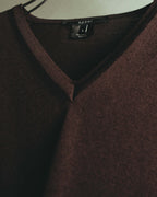 "GUCCI" 90's-00's Minimal V-neck wool sweater