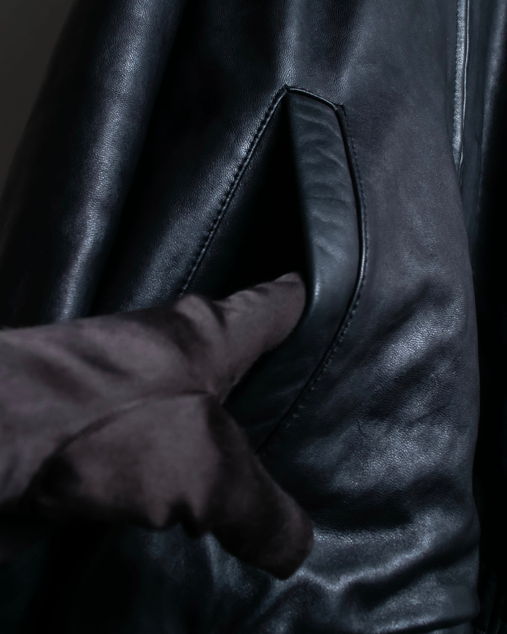 "M. JULIAN" High quality leather single riders blouson