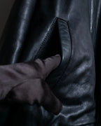 "M. JULIAN" High quality leather single riders blouson