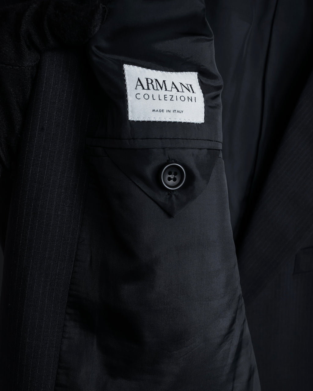 "ARMANI COLLEZIONI" Notched drape classically tailored jacket