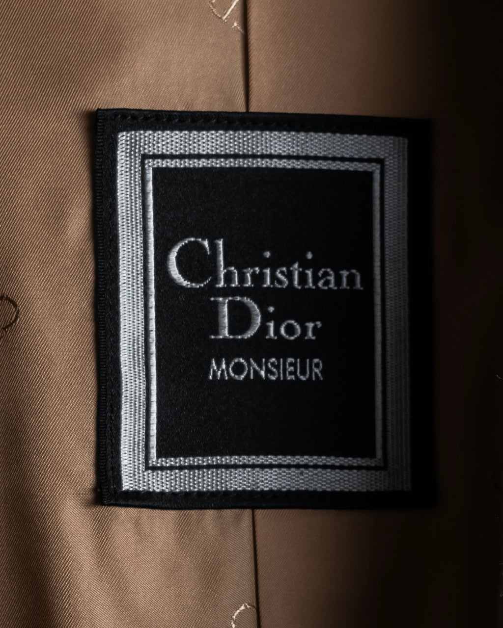 "CHRISTIAN DIOR MONSIEUR" 80's-90's Classic tailored wool melton chester coat