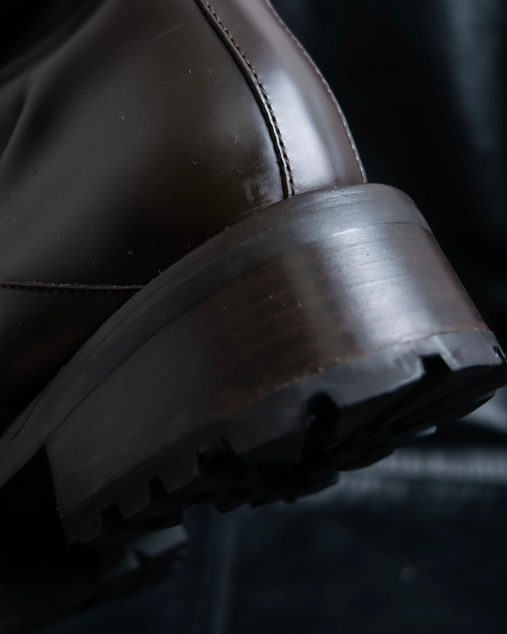 "PRADA" Belt design high cut boots