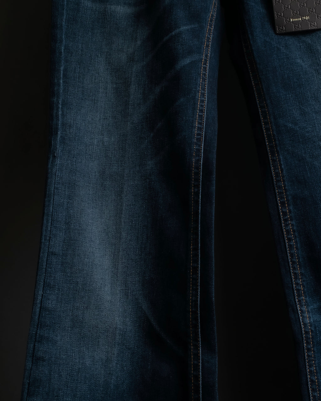 Pantalones de mezclilla con lavado de libélula de GUCCI