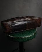 “CELINE” 00’s Buckled contrast stitch shoulder bag