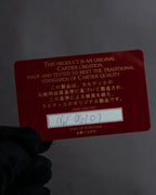 "Cartier" Gold metal buckle design leather belt