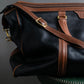 "BALENCIAGA" Leather piping one handle boston bag