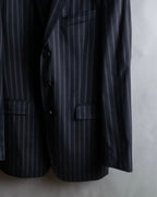 "Dolce & Gabbana" Pinstripe vertical lines emphasized tailored jacket