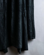 "ISAAC SELLAM" Cut-off design belted leather jacket