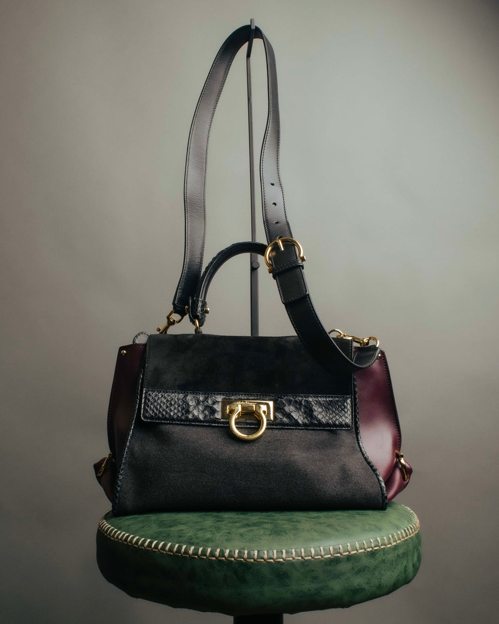 -SPECIAL- “Salvatore Ferragamo” 2019-21 Mixed material Sofia top handle bag