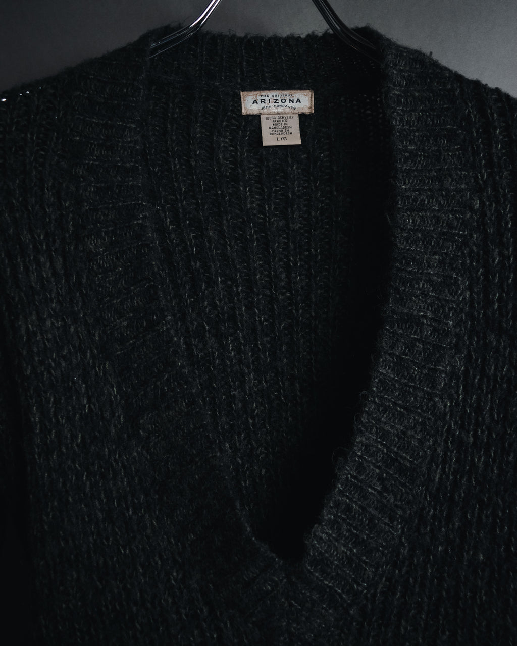 "THE ORIGINAL ARIZONA JEAN COMPANY" 00’s Deep v ribbed belted pocket knit