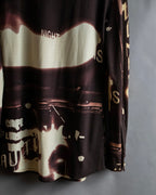 "JEAN PAUL GAULTIER" City night view graphic shirt