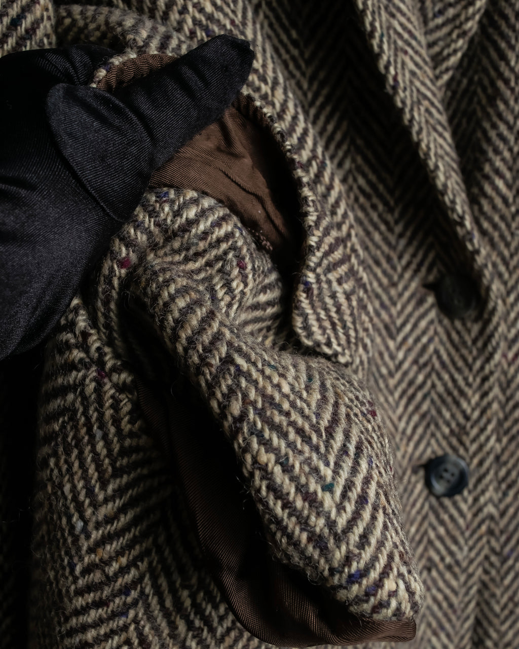 Vintage irish tweed long coat