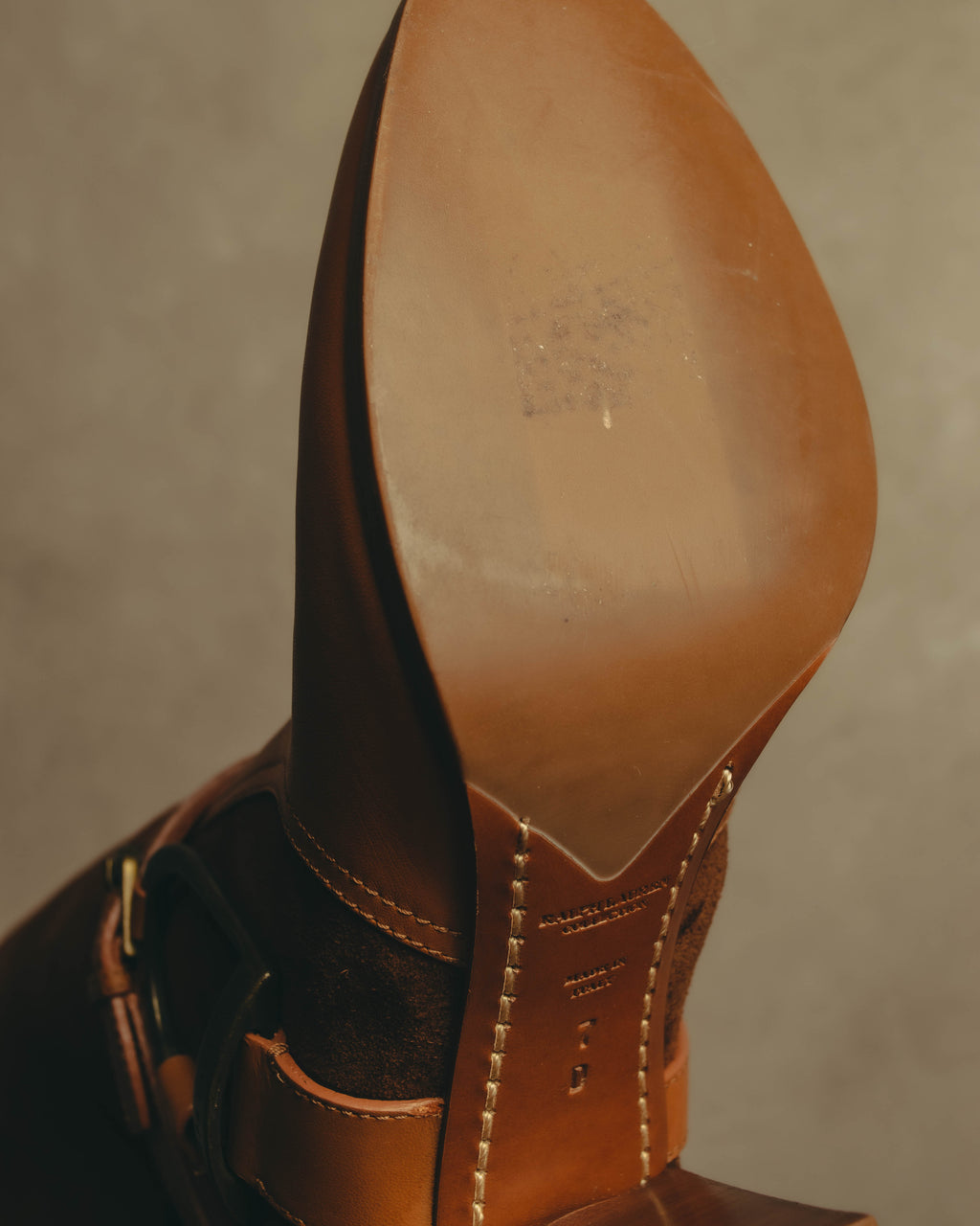-SPECIAL- “Ralph Lauren” 2010’s-20’s Sareena washed vachetta long boots