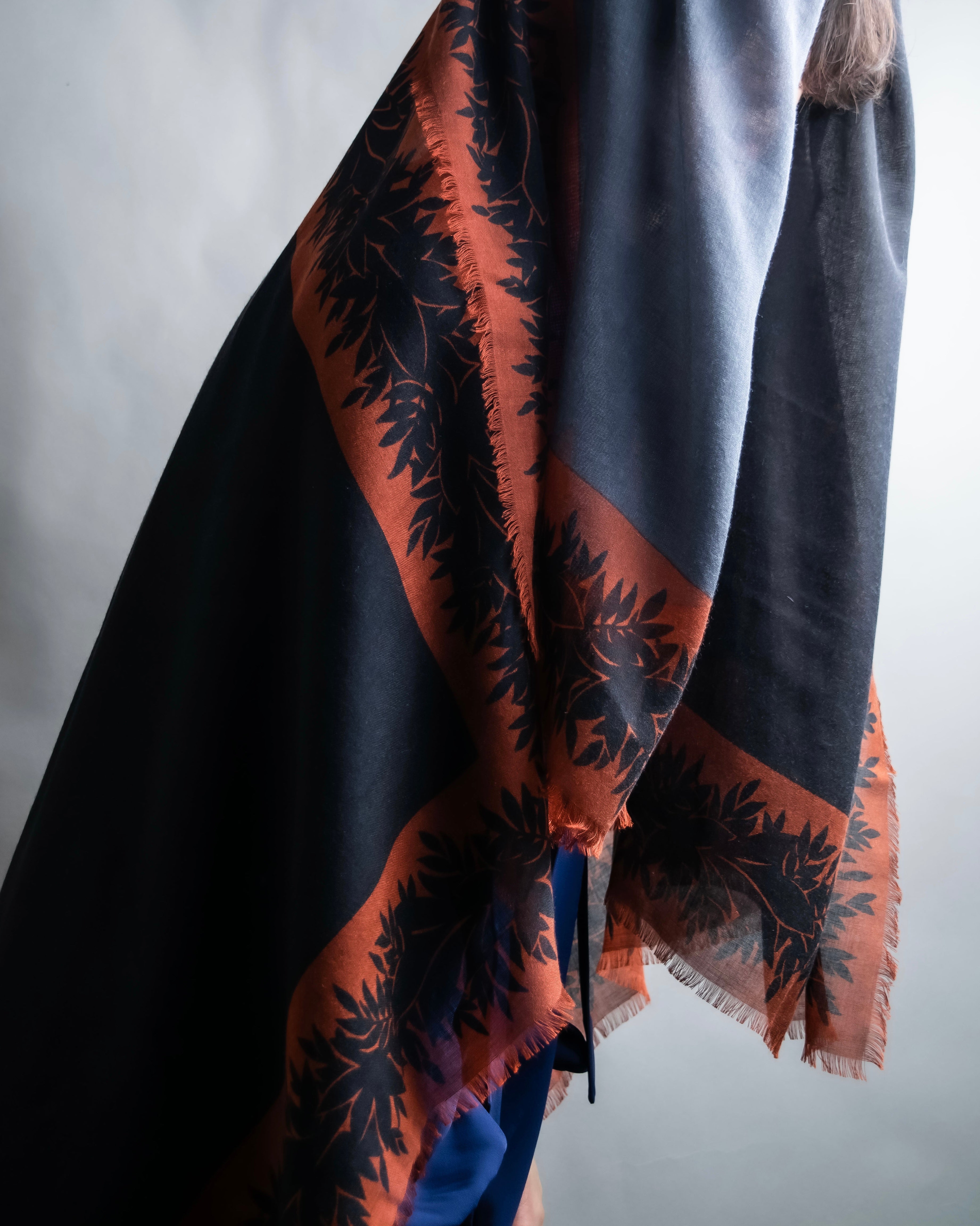 "Christian Dior" Botanical print large stole