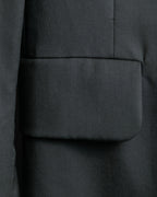 "MM6 MAISON MARGIELA" Wrap front oversized tailored jacket