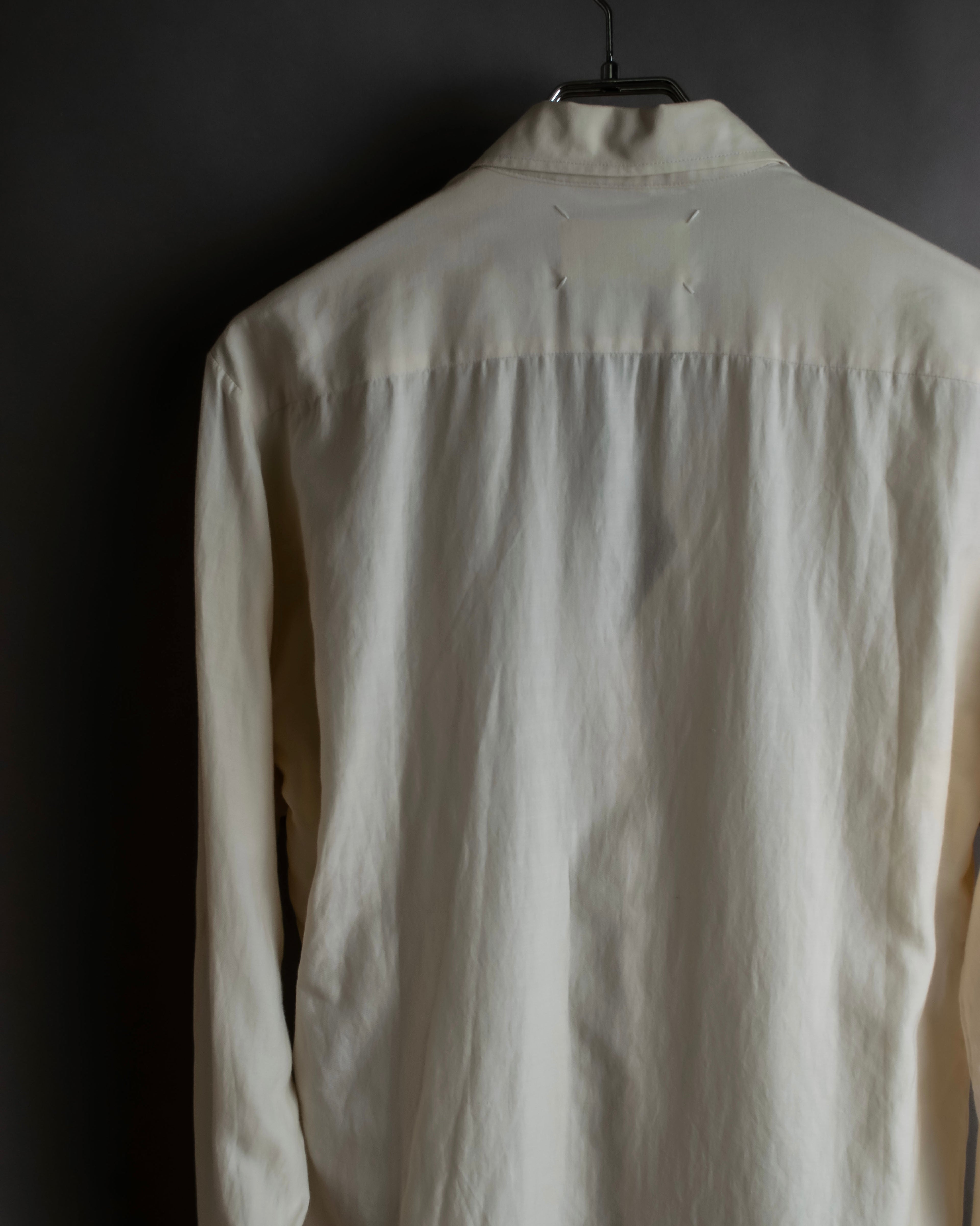 "Maison Martin Margiela" 2010SS triple layer folded fly front shirt