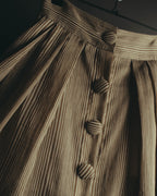 "DESTREE" 2020's Striped linen blend maxi skirt