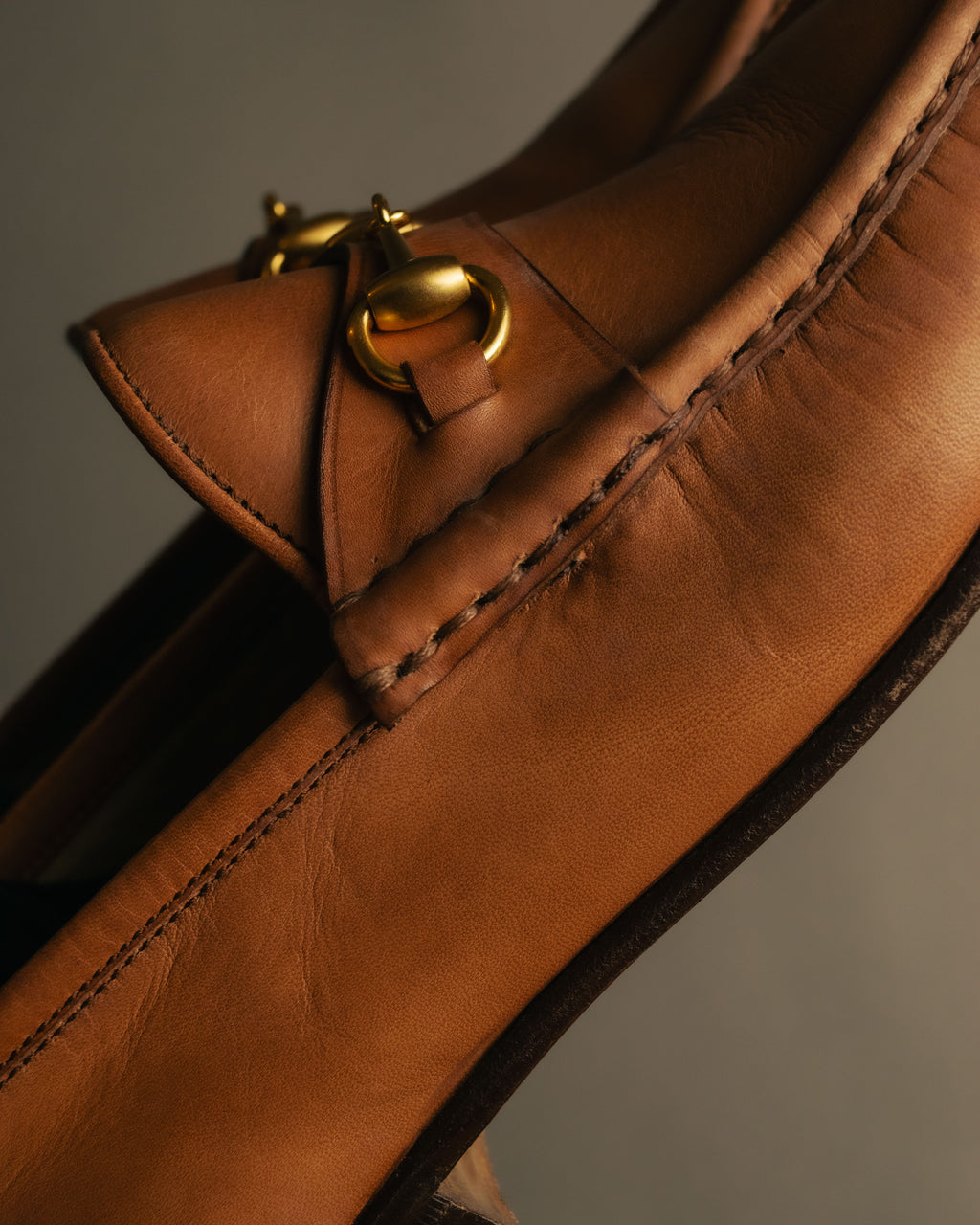 “GUCCI” 70’s-80’s Horsebit leather loafers