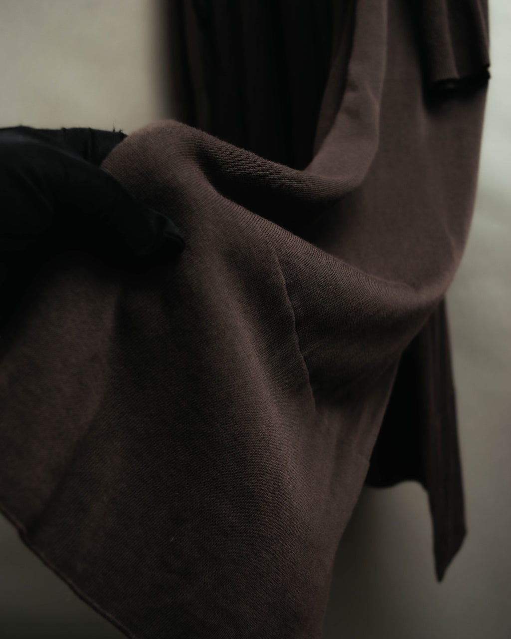 "Hermès" 00's Draped cotton silk long cardigan