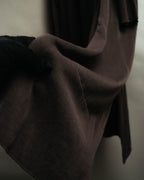 "Hermès" 00's Draped cotton silk long cardigan