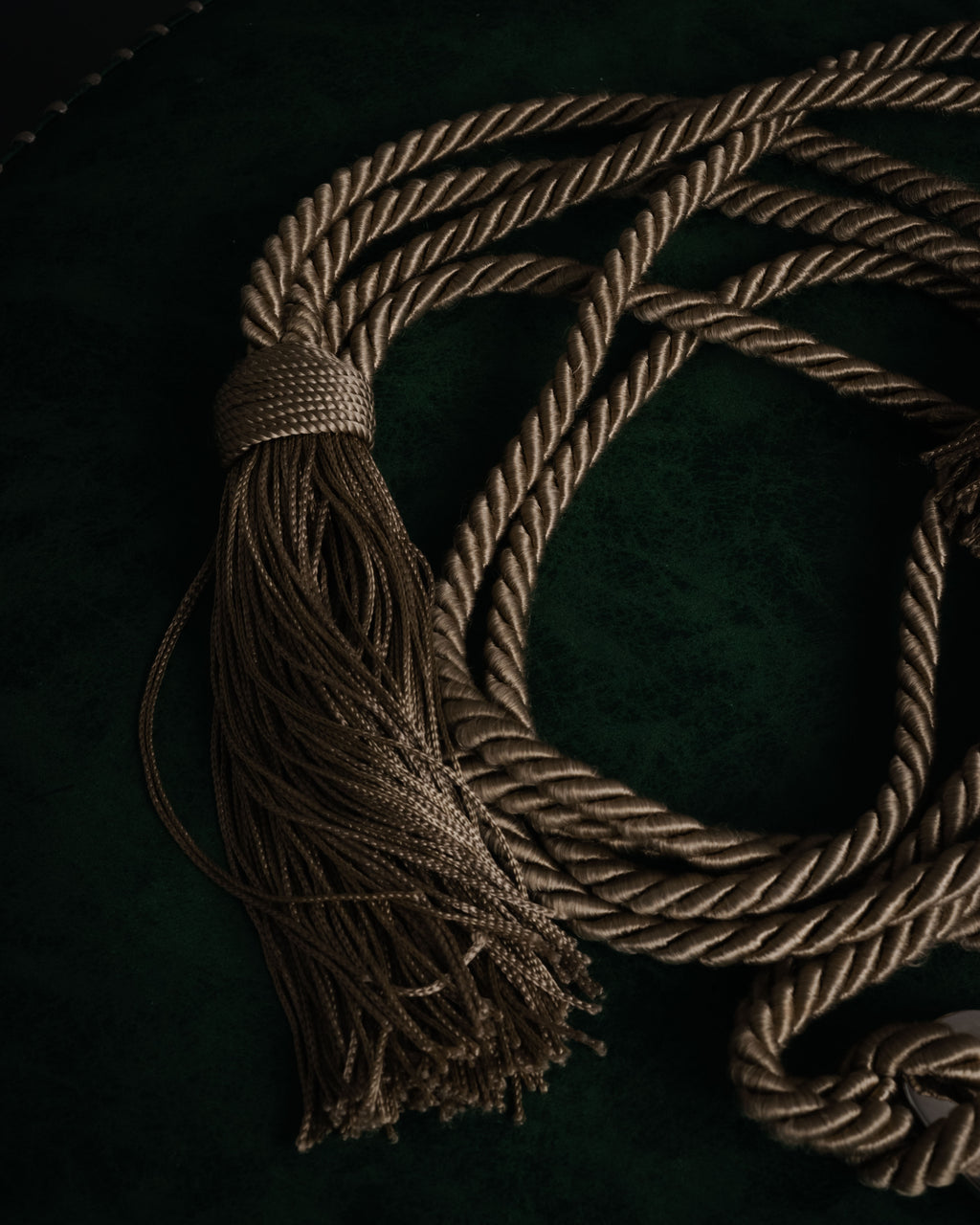 “VALENTINO GARAVANI” 2010’s Crystal embellished tassel cord belt