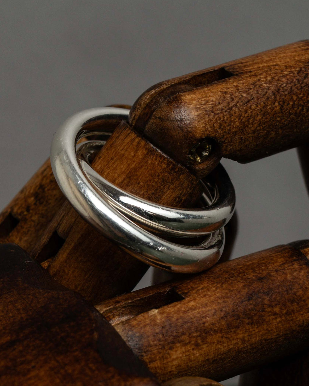 "HERMES" Vertige polished silver 925 ring