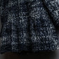 "Weekend Max Mara" Fur trimmed design collar tweed flare coat