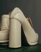 “Bottega Veneta” 2010’s Brogue platform heel loafers