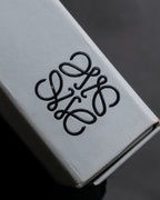 "LOEWE" Logo engraved leather card case