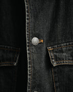 -MOOD MILLÉSIMES- 00’s faded black denim shirt jacket