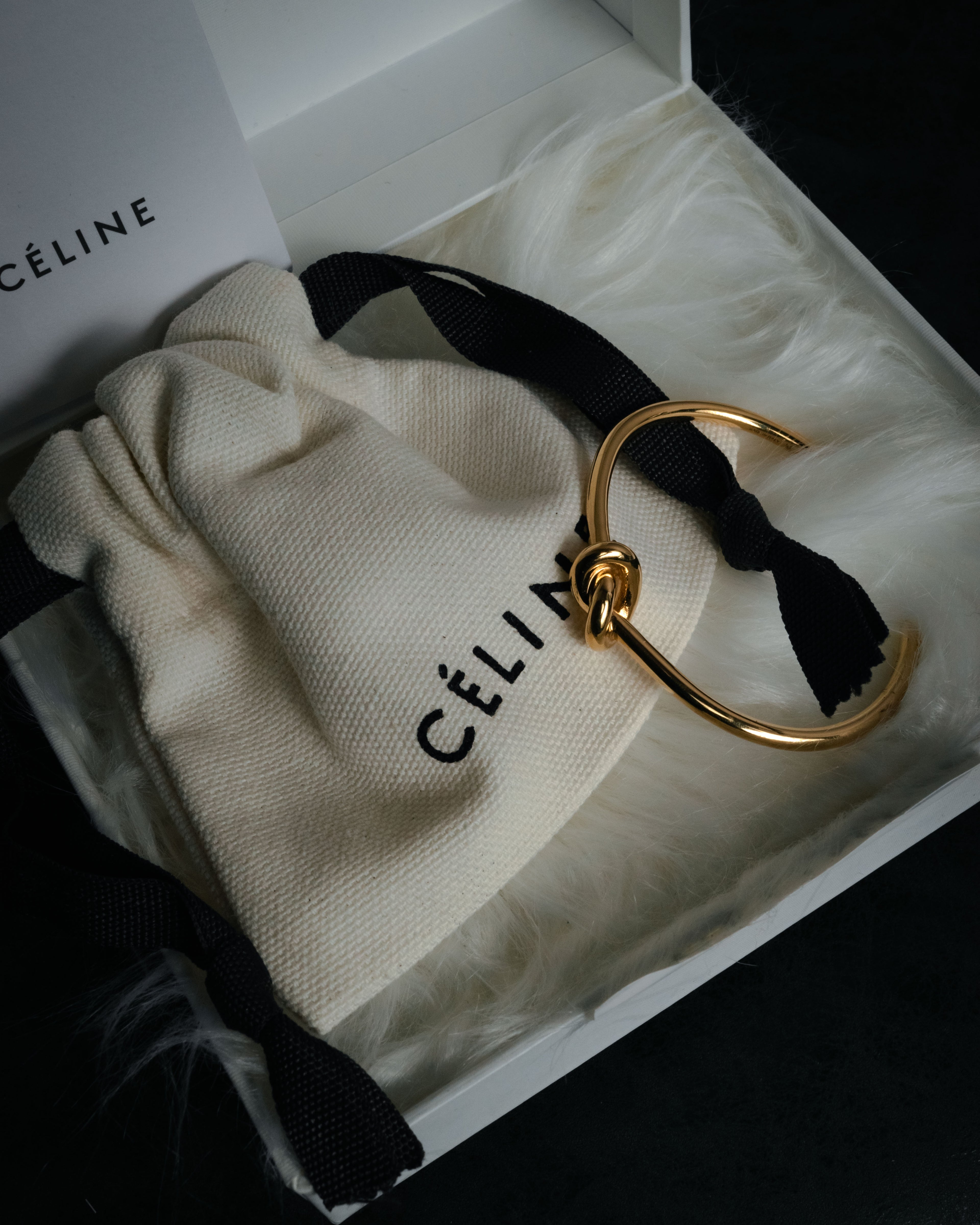 “CELINE” 10’s Knot cuff bracelet