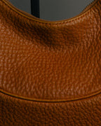 “BVLGARI” 90’s-00’s crescent leather hobo bag