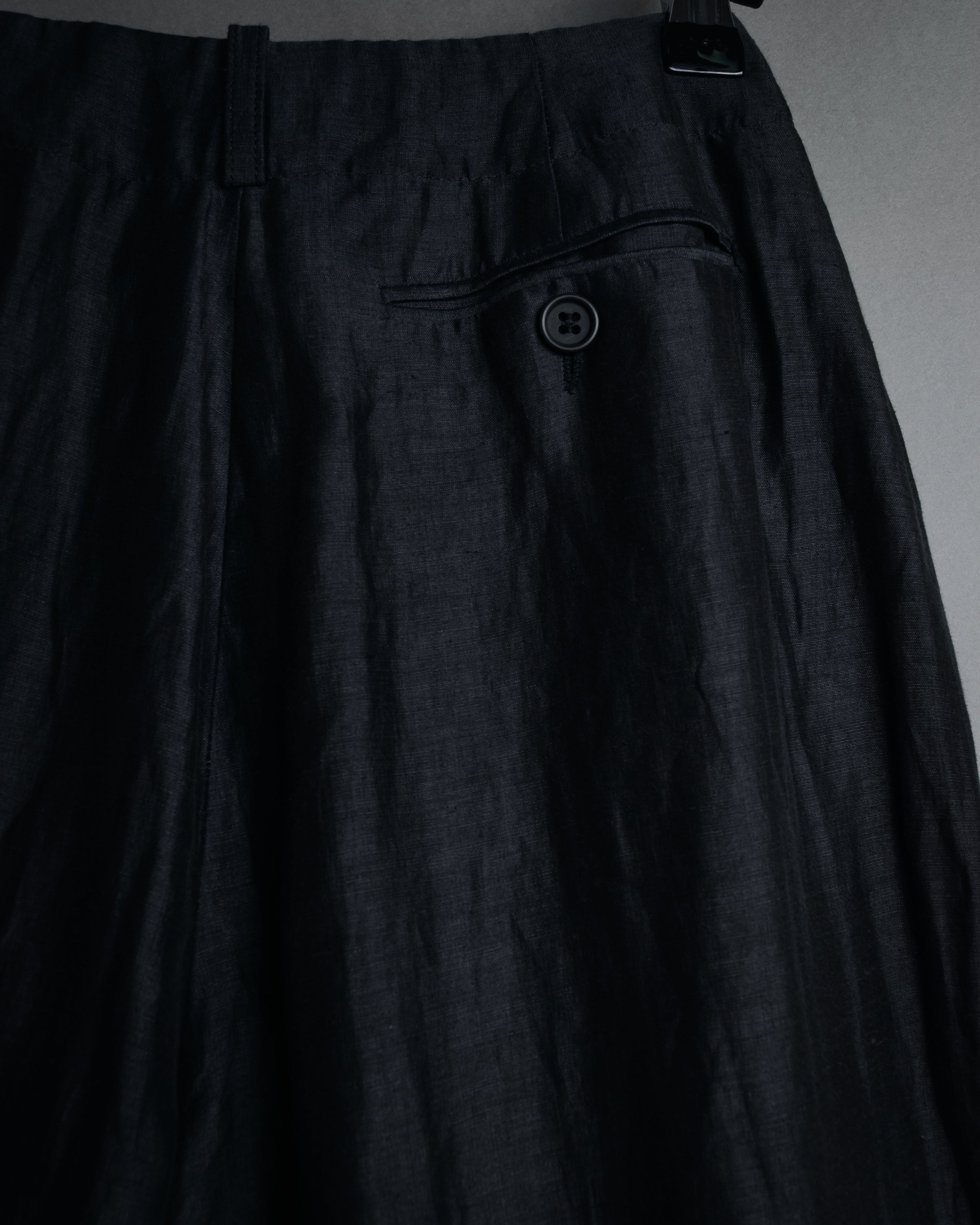 “EMPORIO ARMANI” 90’s-00’s Fluid wide trousers