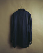 "Yves Saint Laurent" 90's-00's Herringbone silk pajama shirt