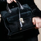 "BALENCIAGA" Padlock all afternoon velour 2way bag