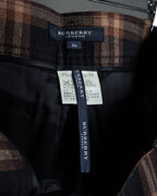 "BURBERRY" Decorative button design check pattern short pants