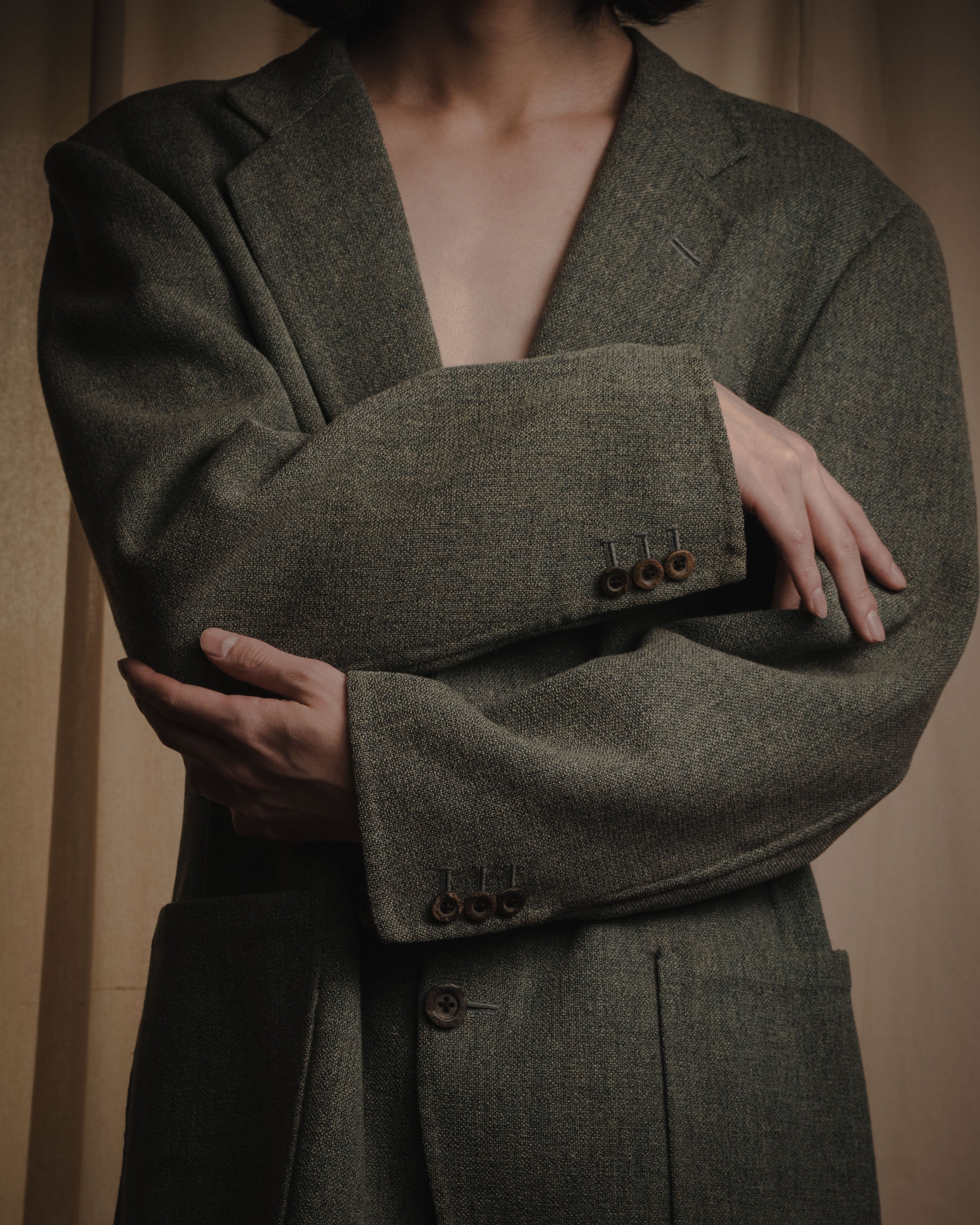 "Burberrys" 90’s early british tweed country tailored jacket