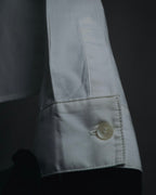 "BURBERRY LONDON" 2010-2014 pintuck tuxedo-front dress shirt