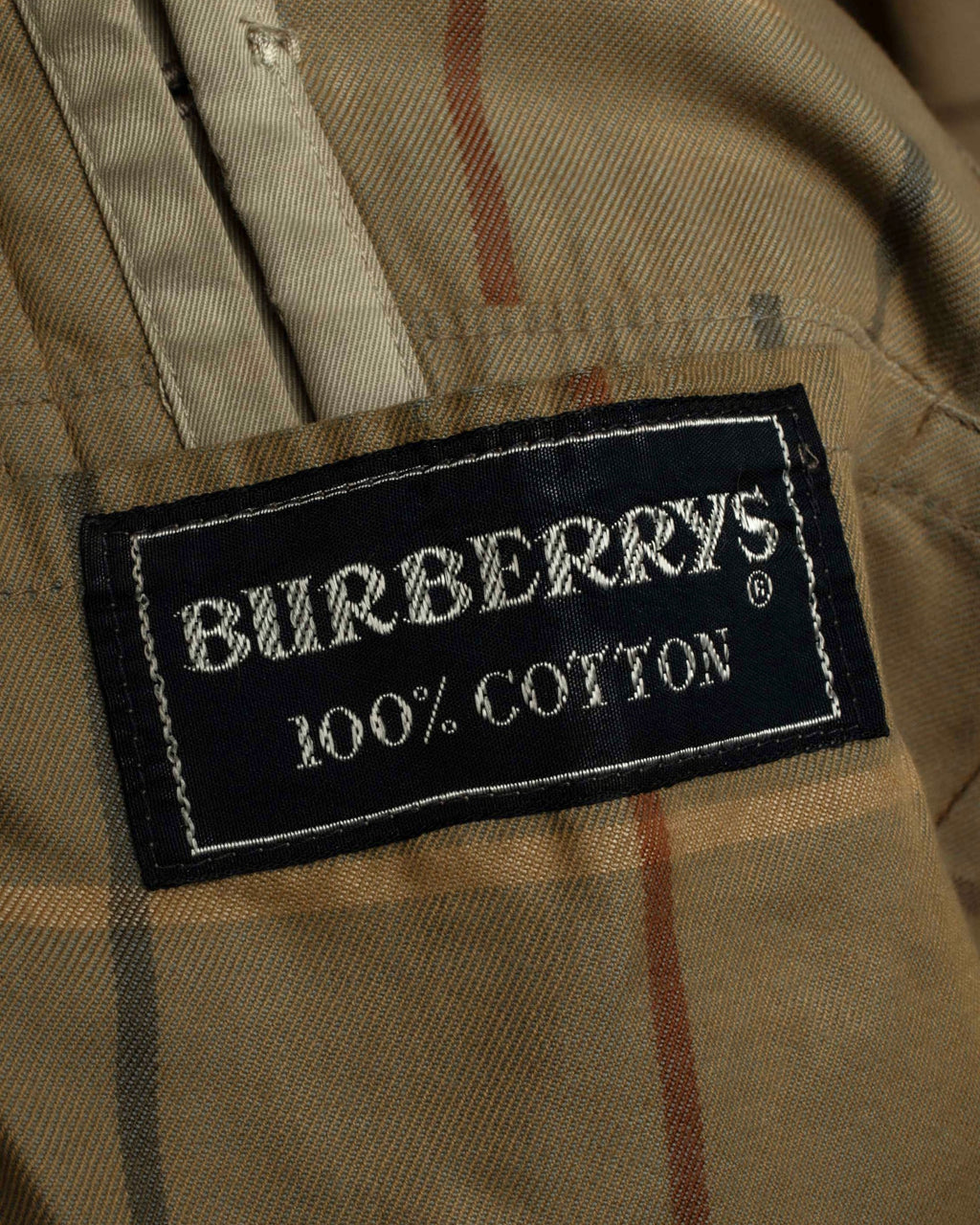 "BURBERRYS" Military detail single front stand collar coat