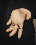 -SPECIAL- "CHANEL" 2007 AW Coco mark black cabochon ring