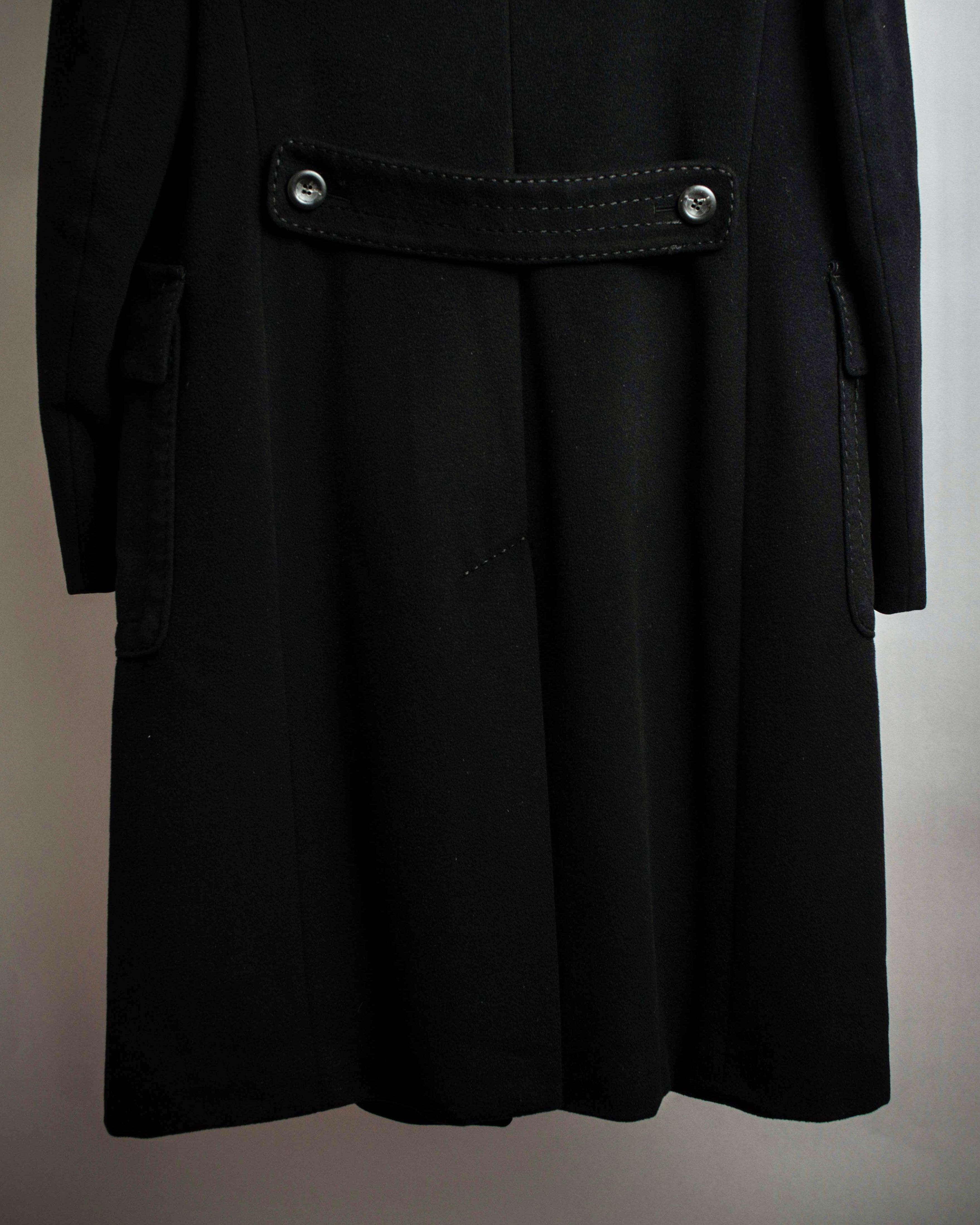 "Max Mara" Stitch design draping chester coat