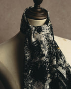 "Christian Dior" 80's-90's Artful abstract silk scarf