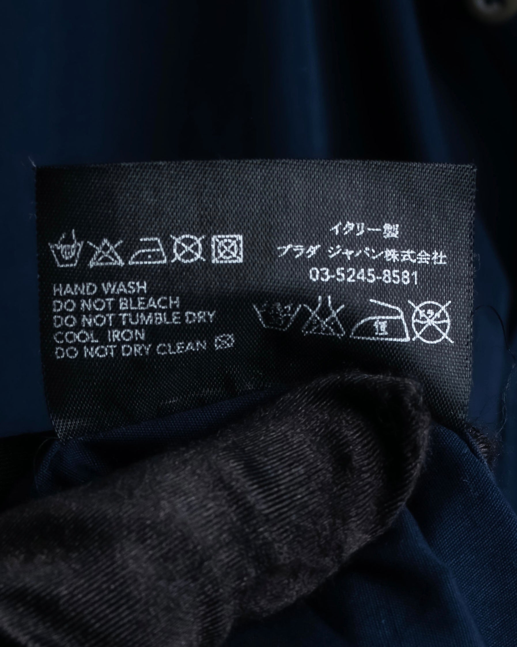 "PRADA" Beautiful navy color oversized shirt