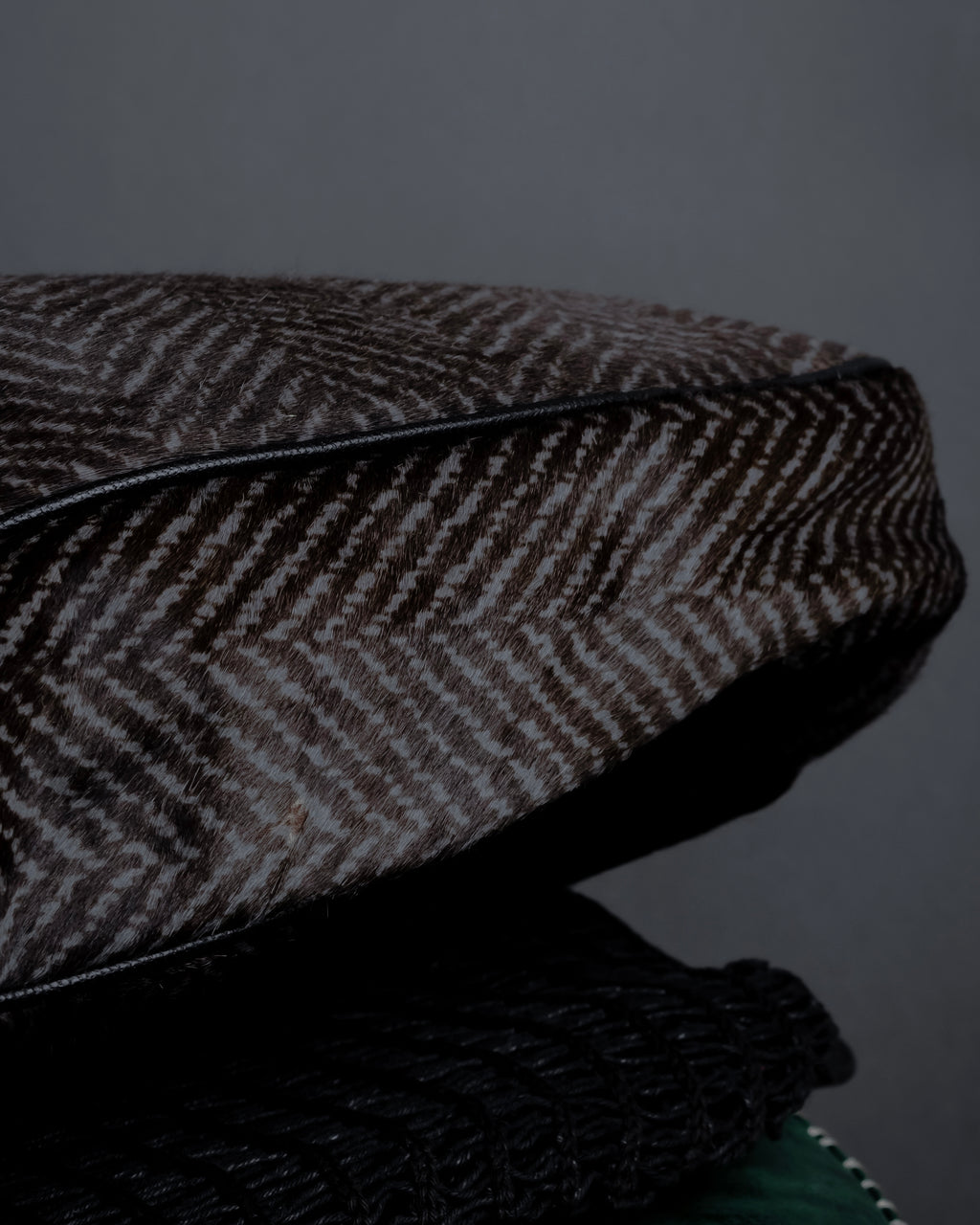 "JIL SANDER" Large flap design Harako leather shoulder bag