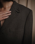 "VALENTINO GARAVANI BOUTIQUE"
Late 80’s - Early 90’s soft-structured birdseye wool tailored jacket